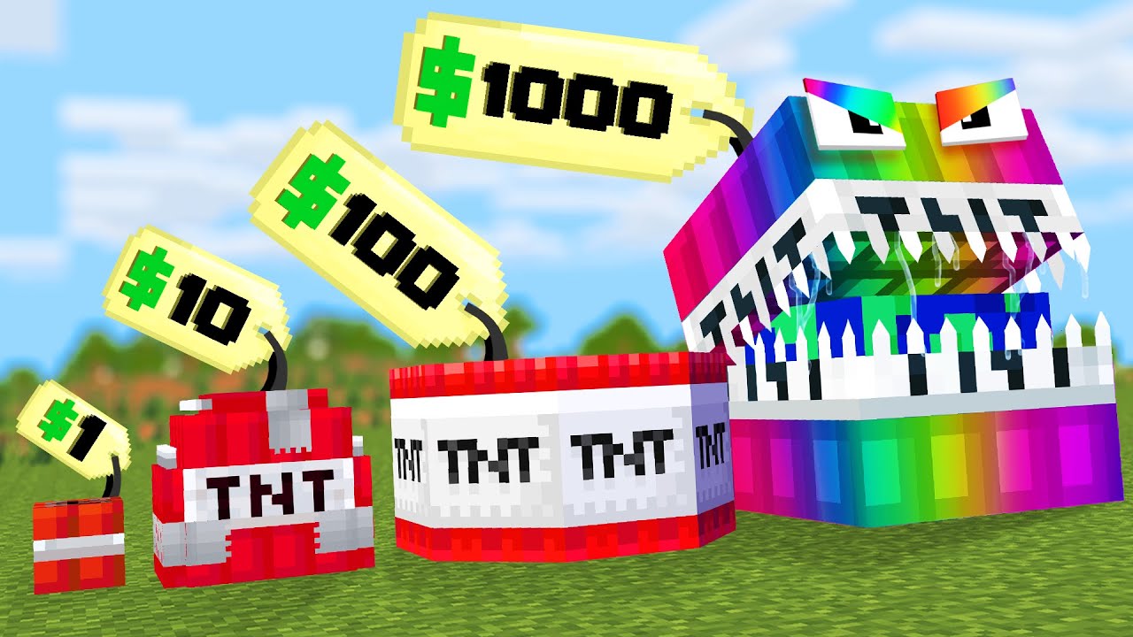 Minecraft but I can Buy Custom TNT